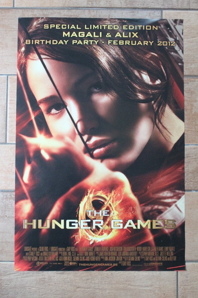 filmaffiche The Hunger Games 2012 filmposter, Rechthoekig Staand, Ophalen of Verzenden, Zo goed als nieuw, A1 t/m A3