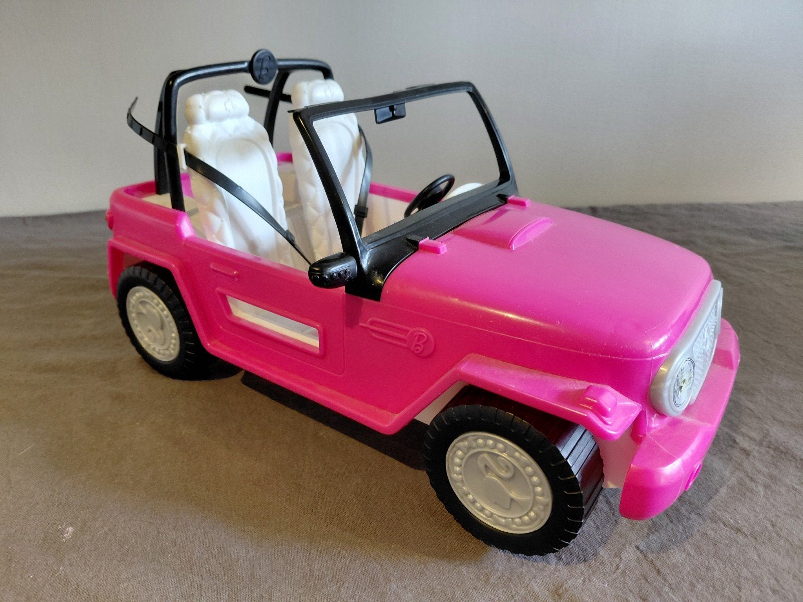 Barbie jeep, Ophalen, Zo goed als nieuw, Toebehoren