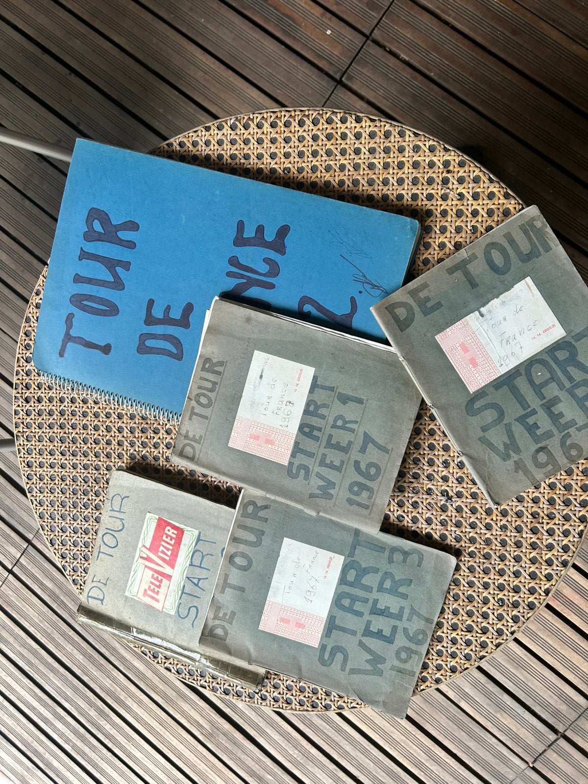 Vintage plakboeken tour de france, Ophalen of Verzenden, Zo goed als nieuw, Overige typen