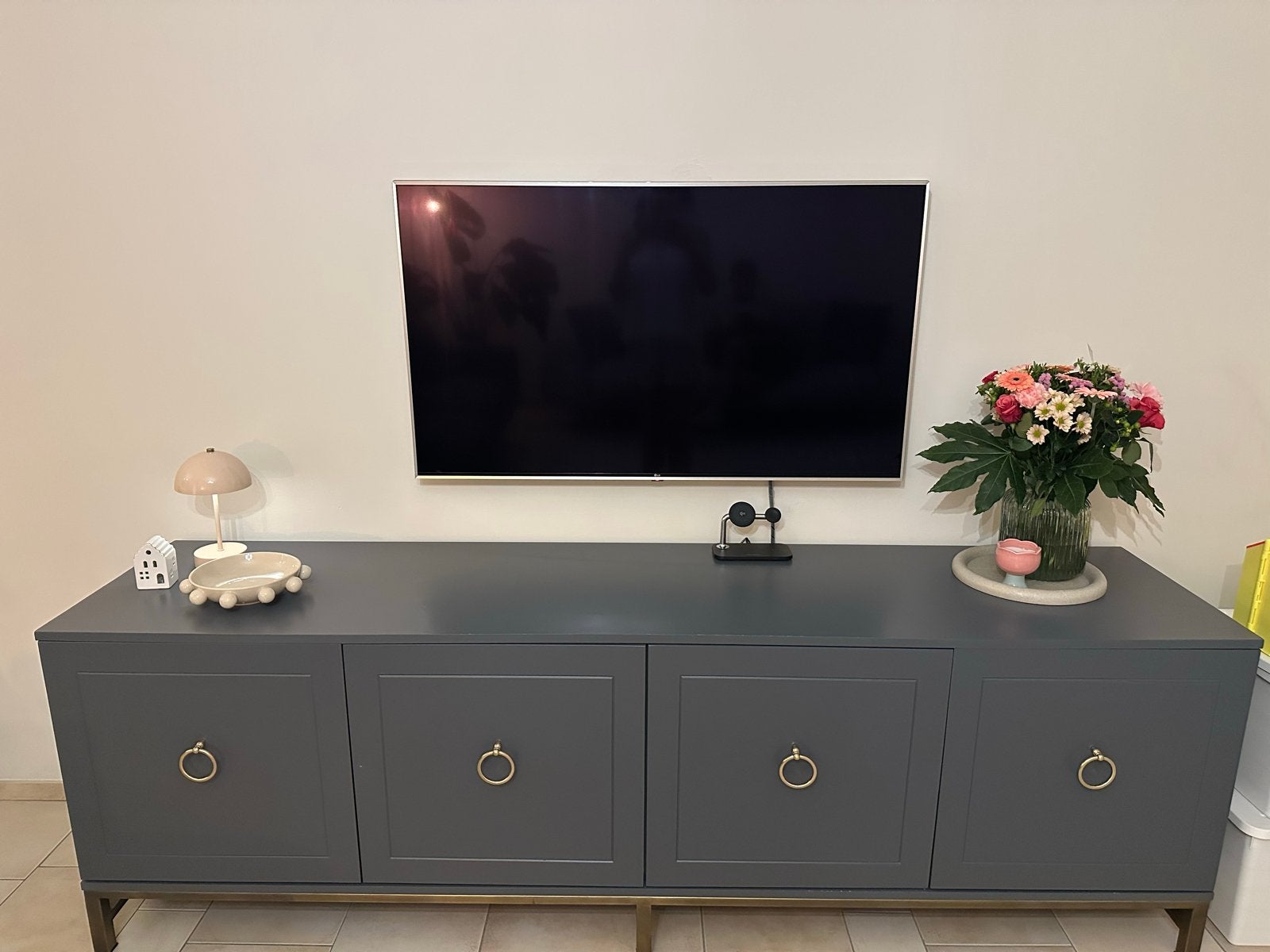 tv-meubel, 220 cm breed, Ophalen, Overige materialen, Gebruikt, 200 cm of meer