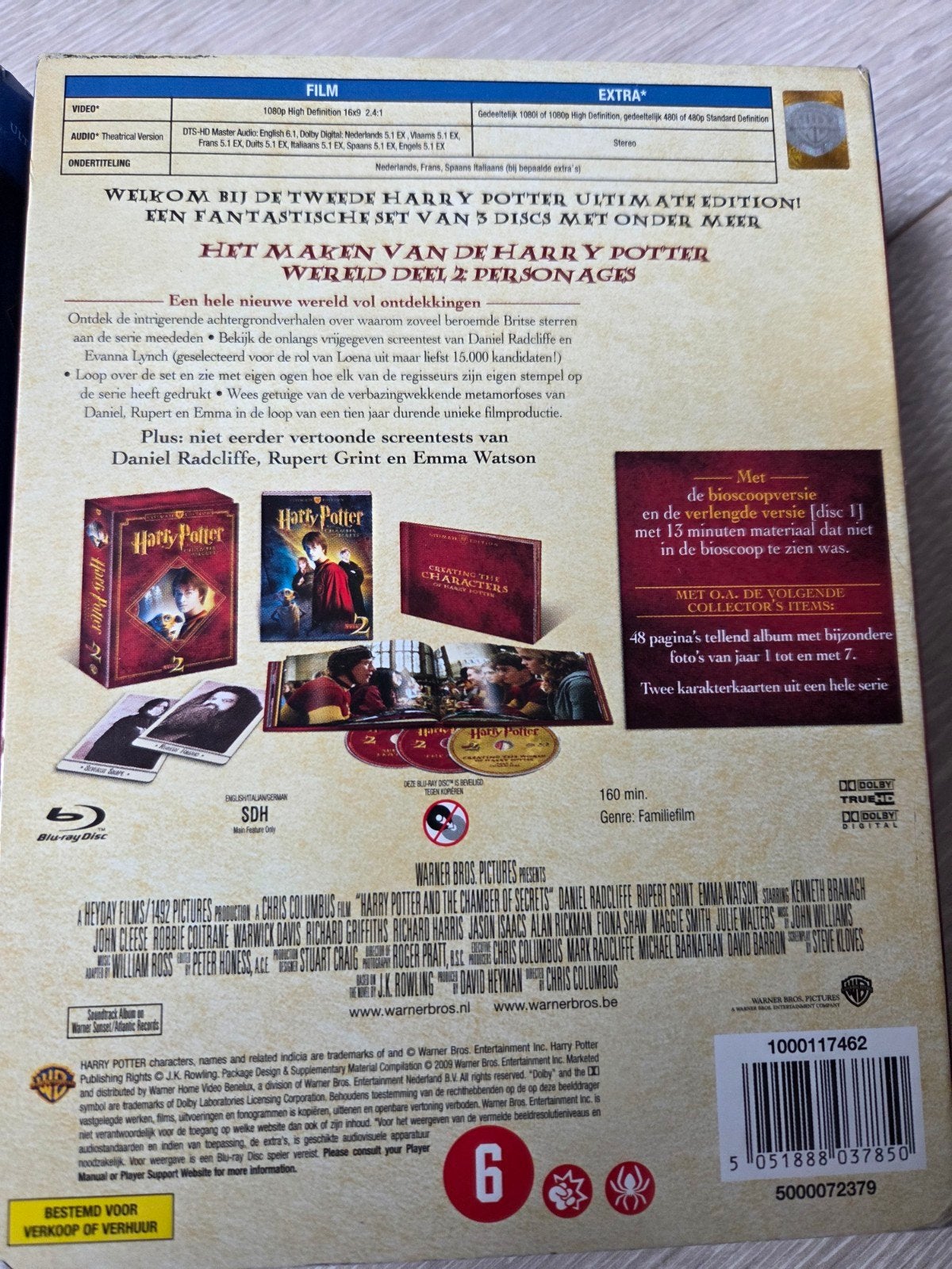 Harry Potter - Deel 1 + 2 - Ultimate Edition Blu-ray boxset, Cd's en Dvd's, Blu-ray, Ophalen of Verzenden, Zo goed als nieuw, Science Fiction en Fantasy