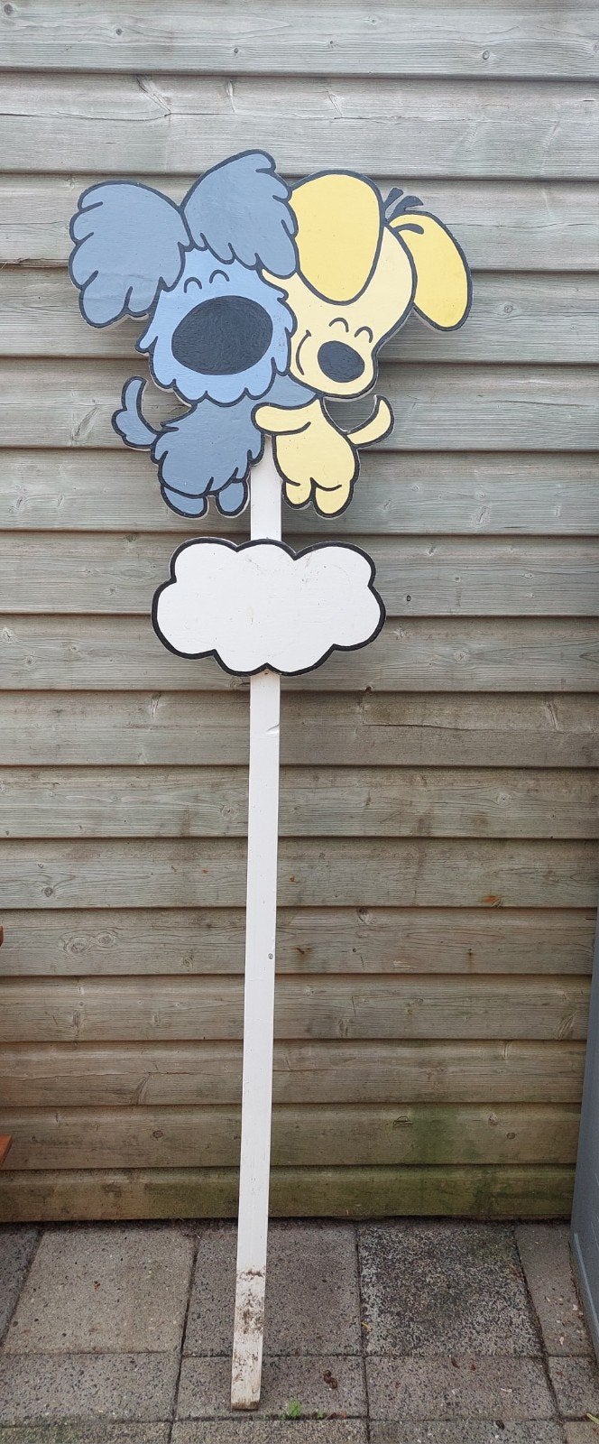 Geboorte bord Woezel en Pip te huur, Ophalen, Zo goed als nieuw