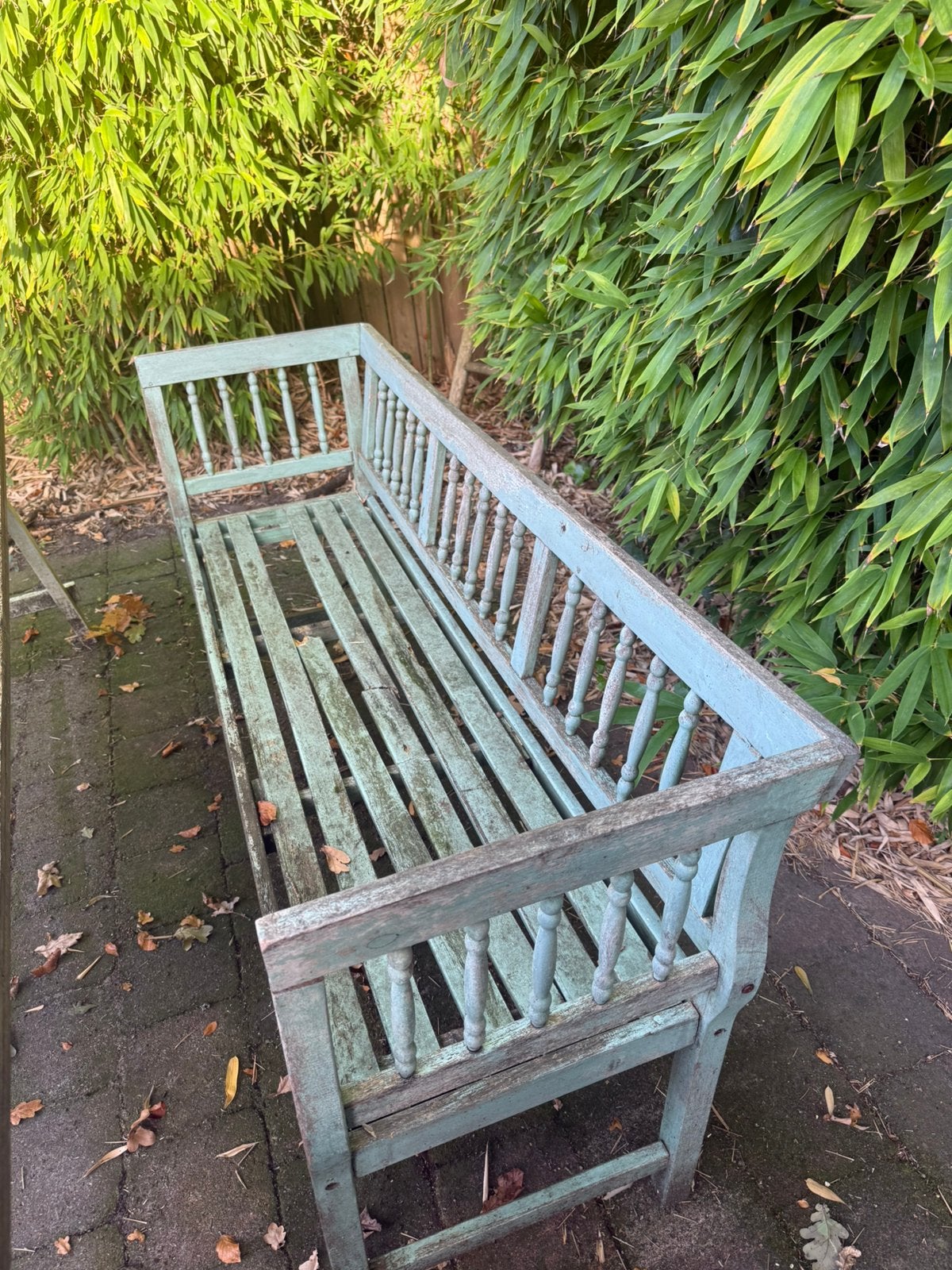 Gratis Af Te Halen - oude tuinbank, Tuin en Terras, Ophalen, Gebruikt, Hout