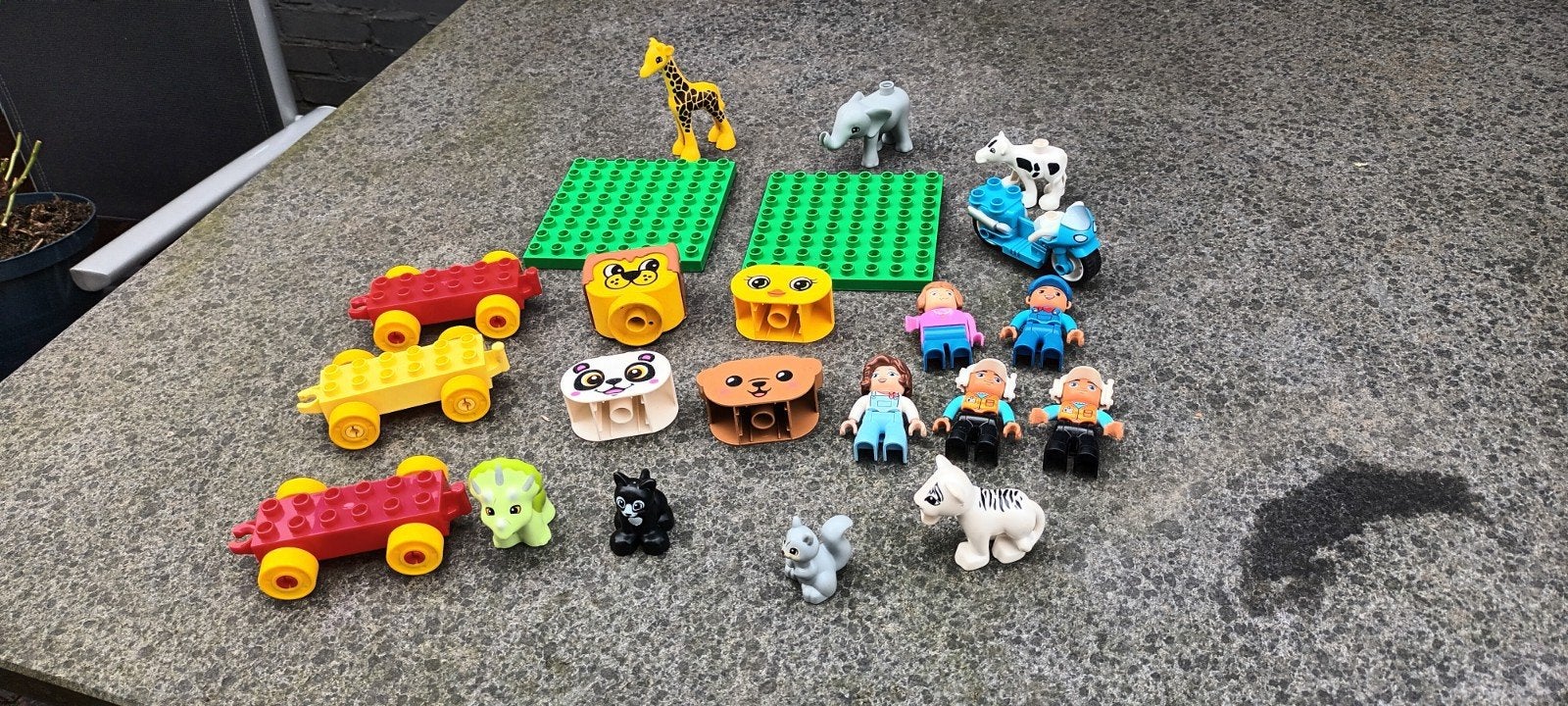 set Lego Duplo met dieren, poppetjes, Ophalen of Verzenden, Gebruikt, Overige merken
