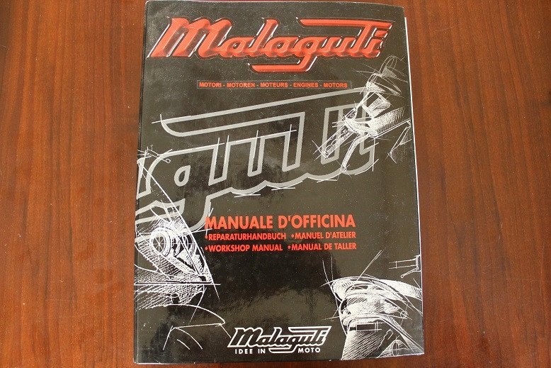 Malaguti 1998 workshop manual werkstatt handbuch MY CY MA 50, Ophalen of Verzenden, Gebruikt