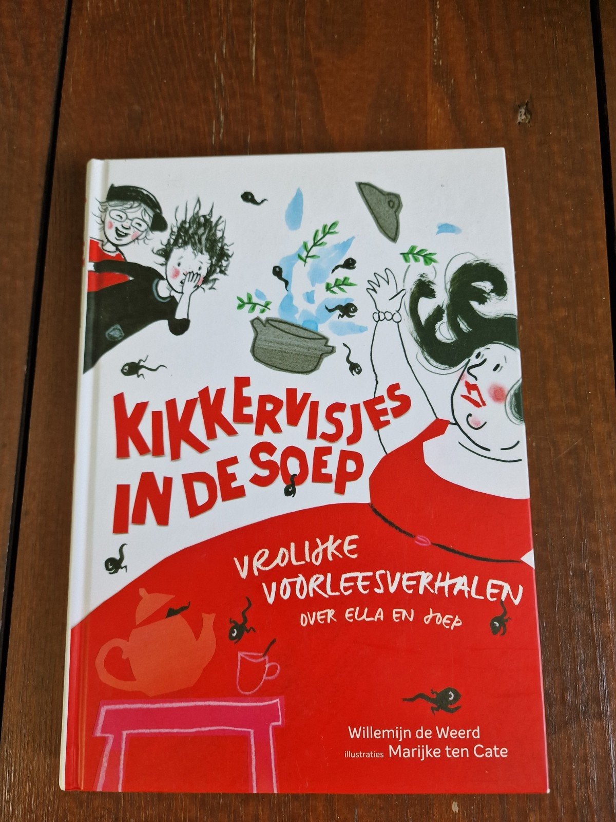 Kikkervisjes in de soep - Vrolijke voorleesverhalen, Ophalen of Verzenden, Zo goed als nieuw, Willemijn de Weerd, Fictie algemeen