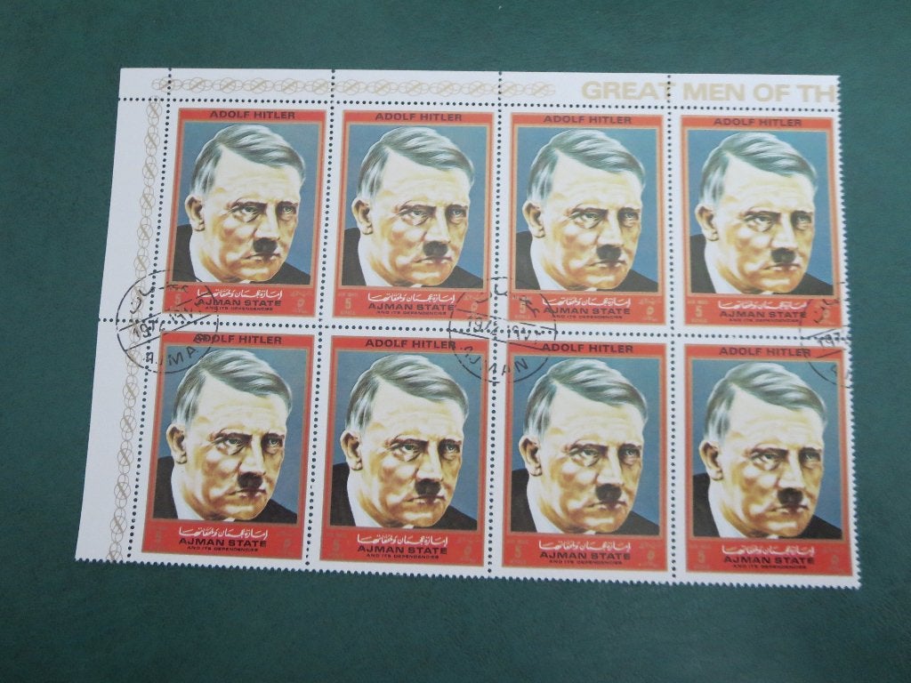 Ajman Hitler Postzegels, Verzenden, Gestempeld, Oost-Azië