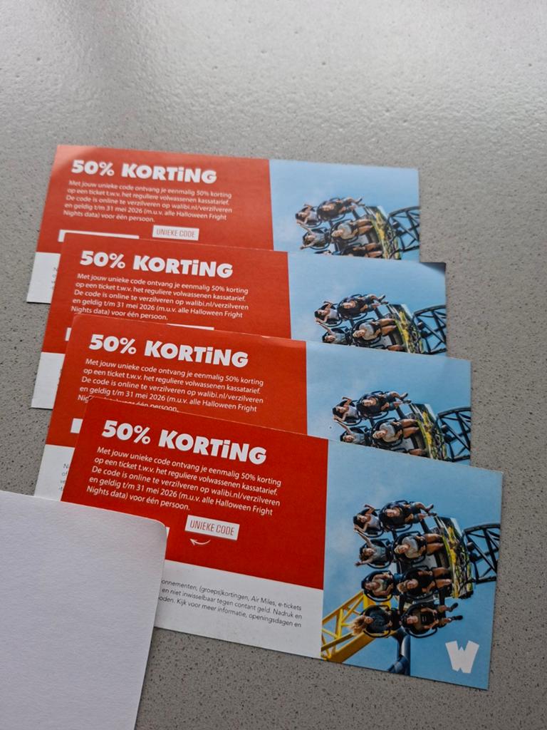 50% korting walibi, Kortingskaart