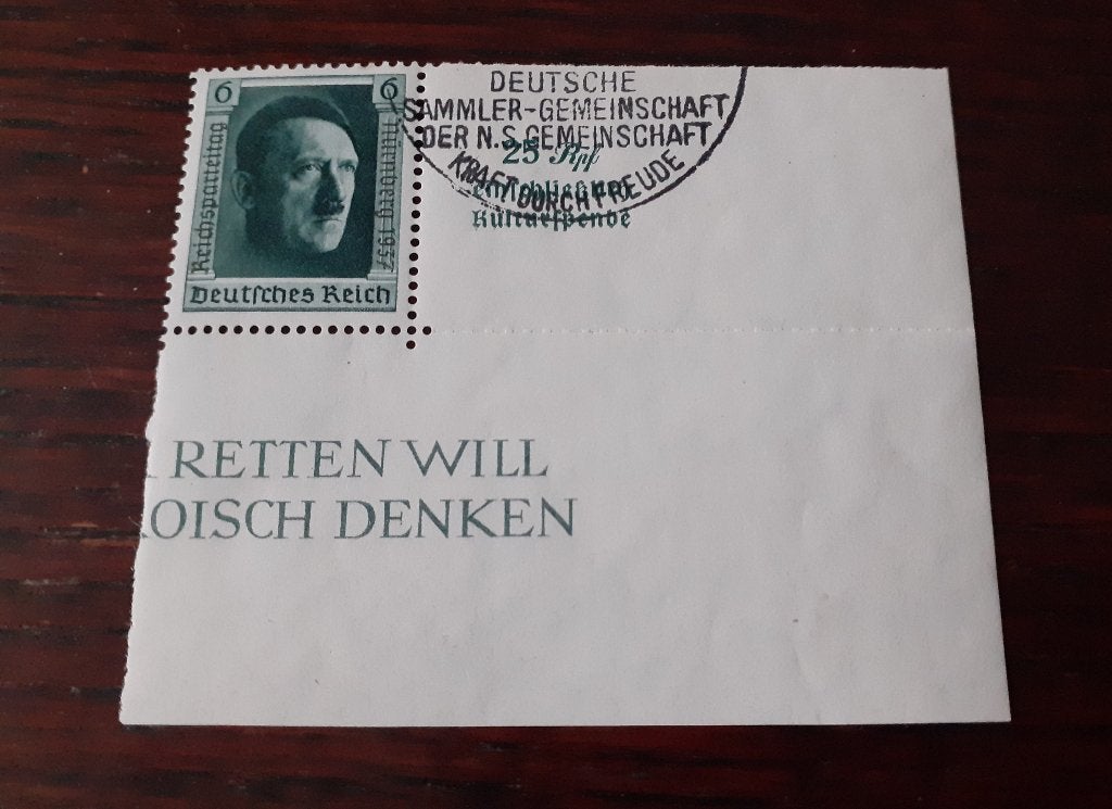 Duitse Rijk, zegel 4 uit blok 11, bieden vanaf € 3,00, Verzenden, Overige periodes, Gestempeld