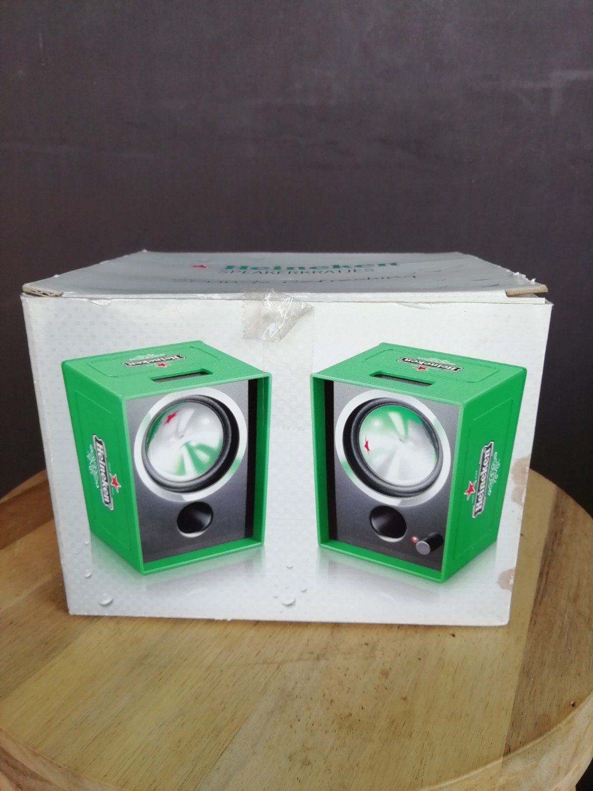 Heineken Speakerset - Draagbare USB Speakers, Audio, Tv en Foto, Luidsprekers, Overige merken, Gebruikt, Ophalen of Verzenden