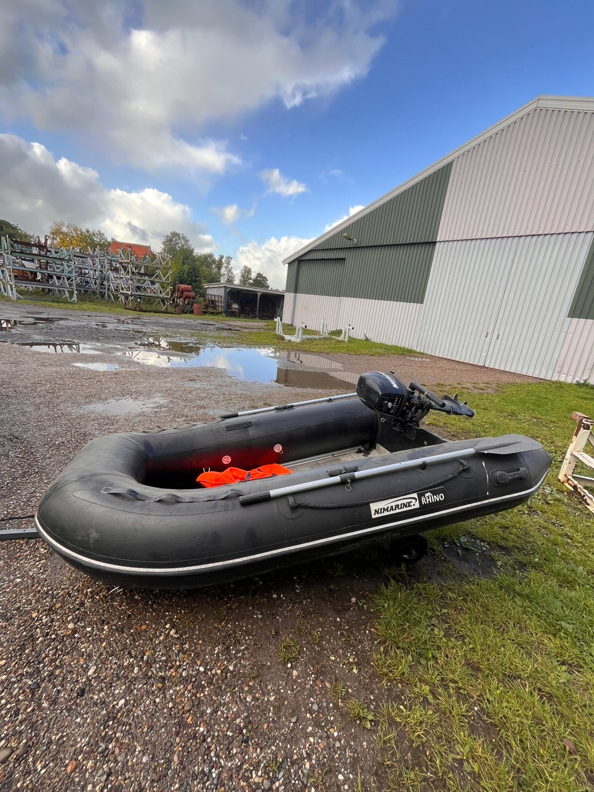 Nimarine Rhino 2.90 + Mercury 5PK | Handtrailer | Vaarklaar, Watersport en Boten, Ophalen, Gebruikt, Aluminium, Buitenboordmotor