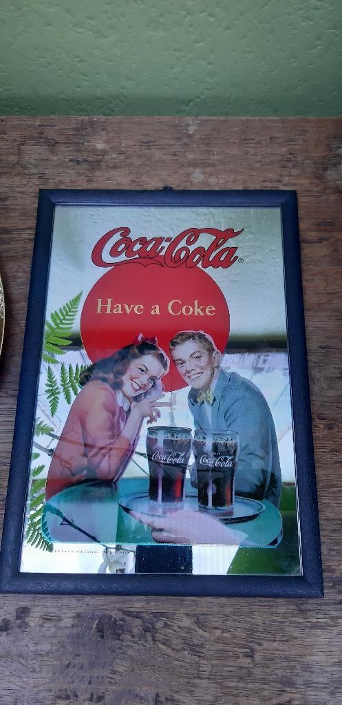 Reclamespiegel Coca-Cola, Ophalen of Verzenden, Nieuw, Reclamebord