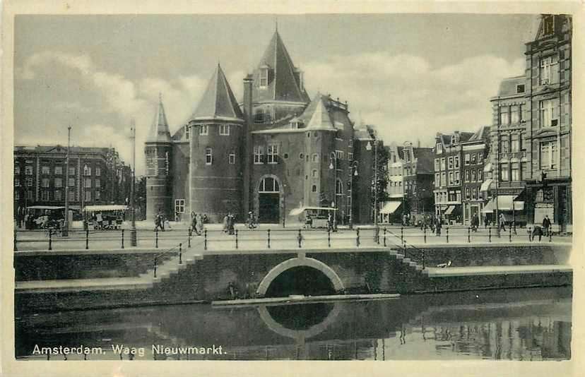 377-218-029 Amsterdam Waag Nieuwmarkt, Verzenden, Voor 1920, Noord-Holland