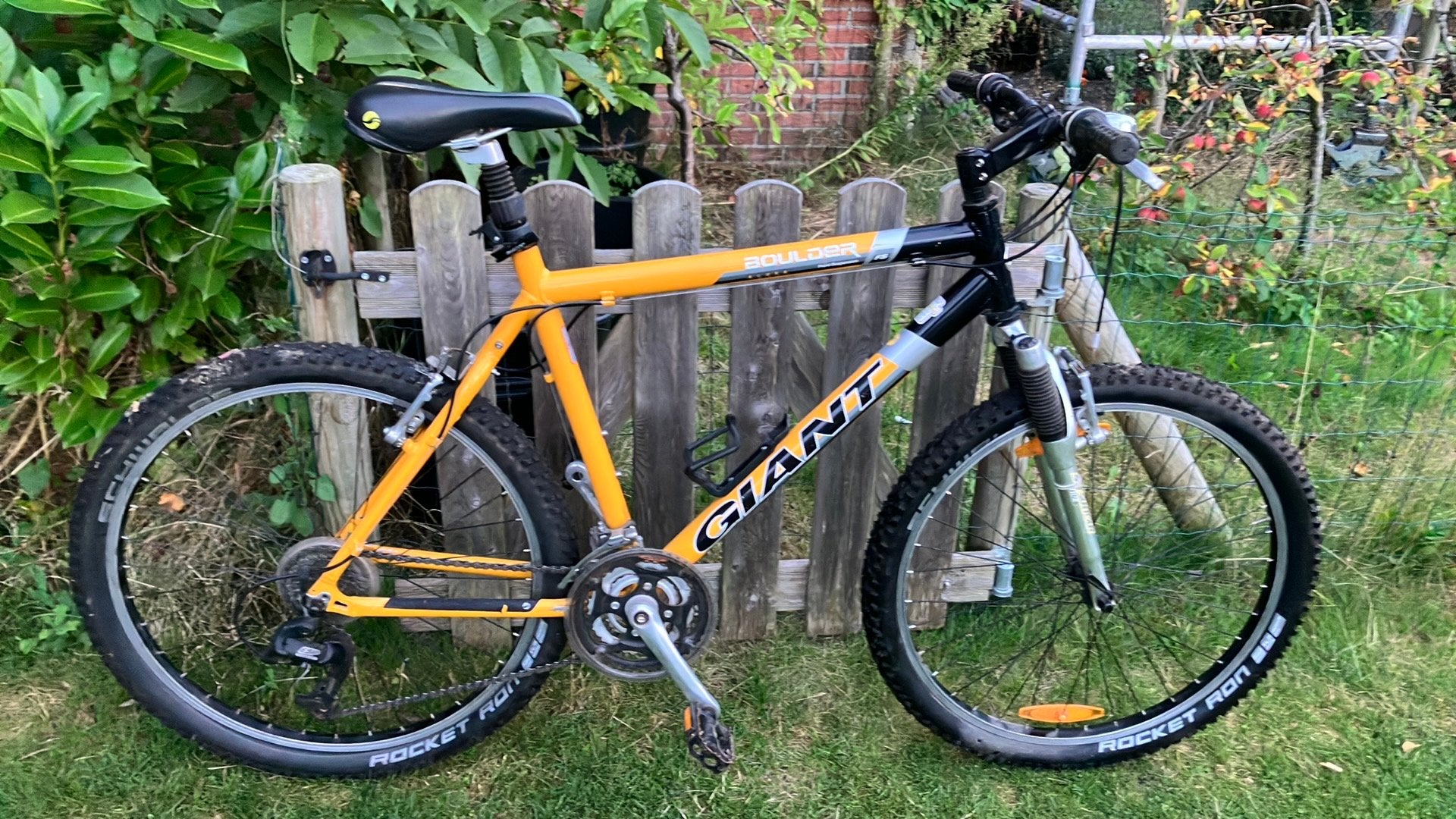 Giant Boulder mountainbike maat L geel/zwart, Fietsen en Brommers, Fietsen | Mountainbikes en ATB, Ophalen, Gebruikt, Heren, Giant