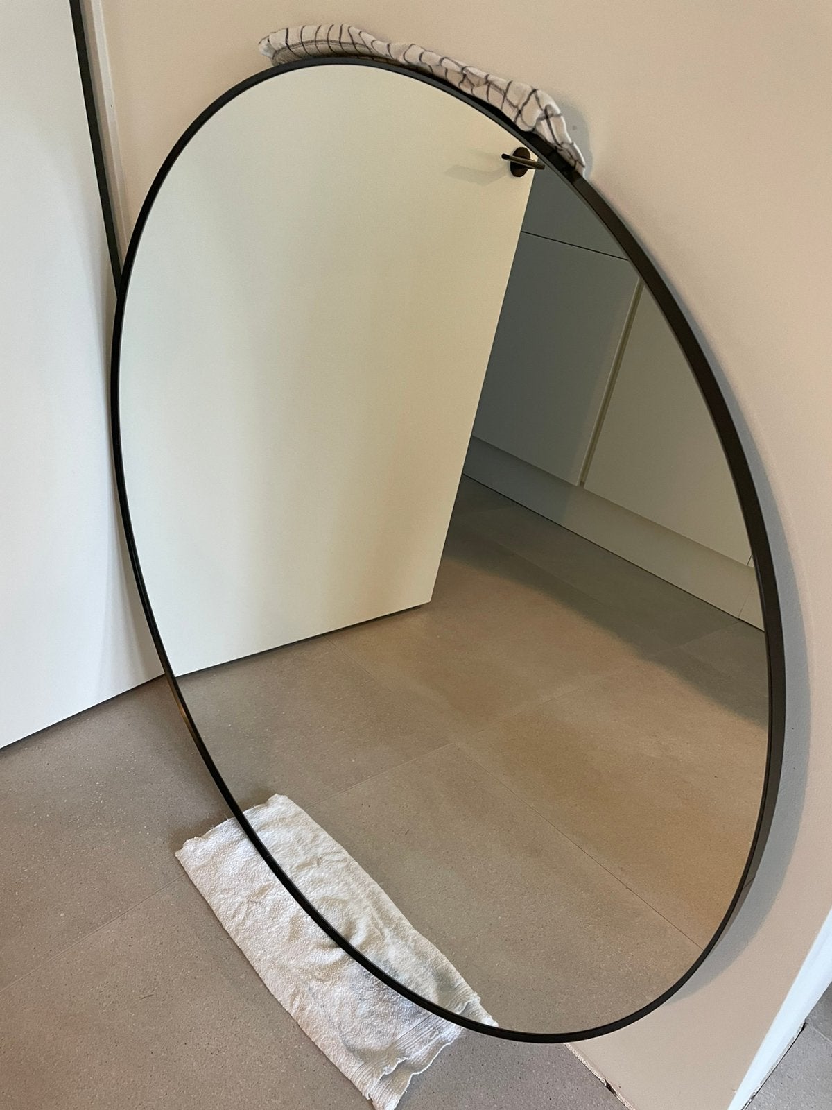 Lindbyn spiegel 110 cm, Ophalen, 100 tot 150 cm, Rond, Zo goed als nieuw