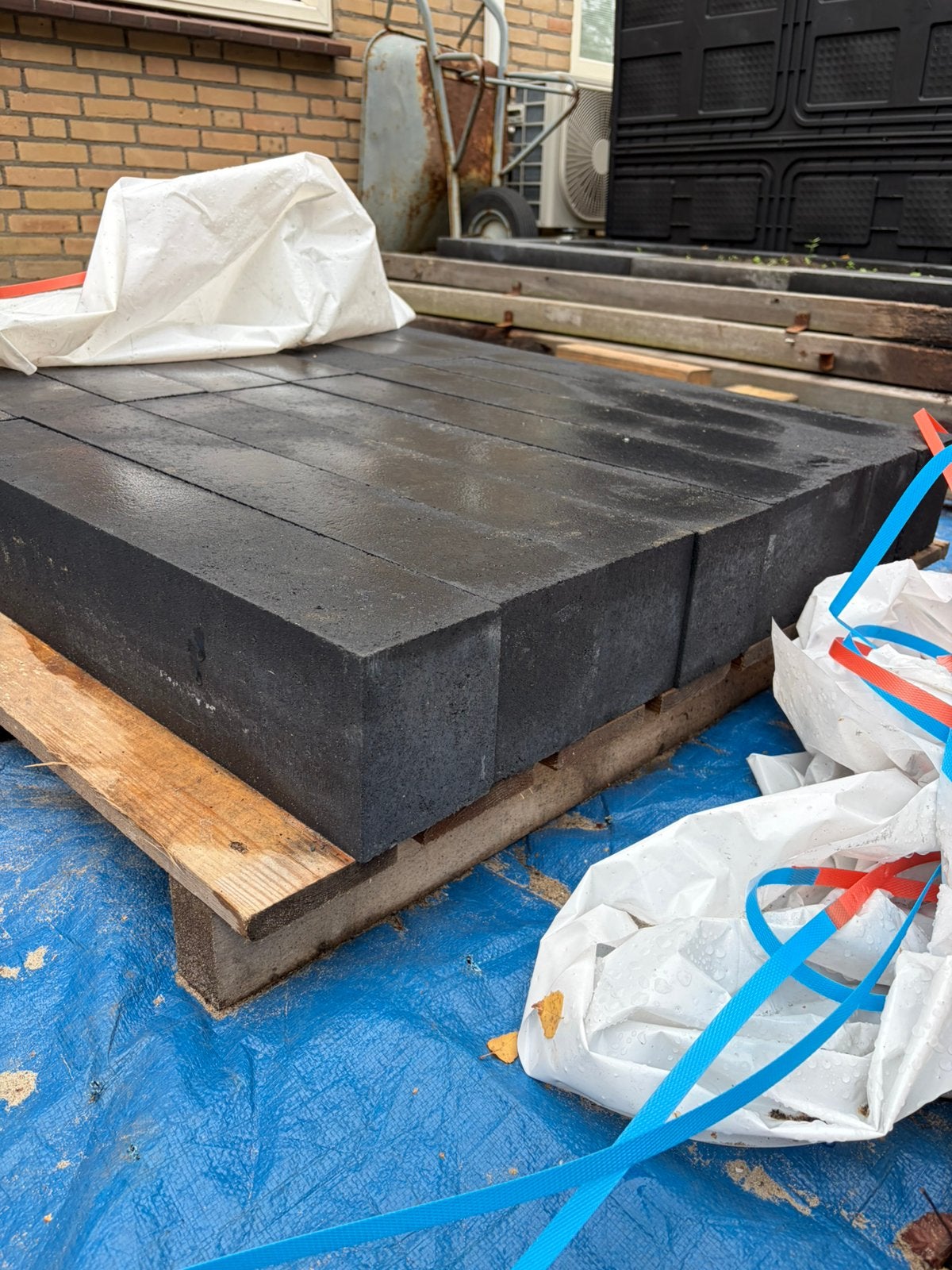 NIEUW 16 stapelblokken 12x10x60cm, Tuin en Terras, Ophalen, Blok, Nieuw, Minder dan 25 cm