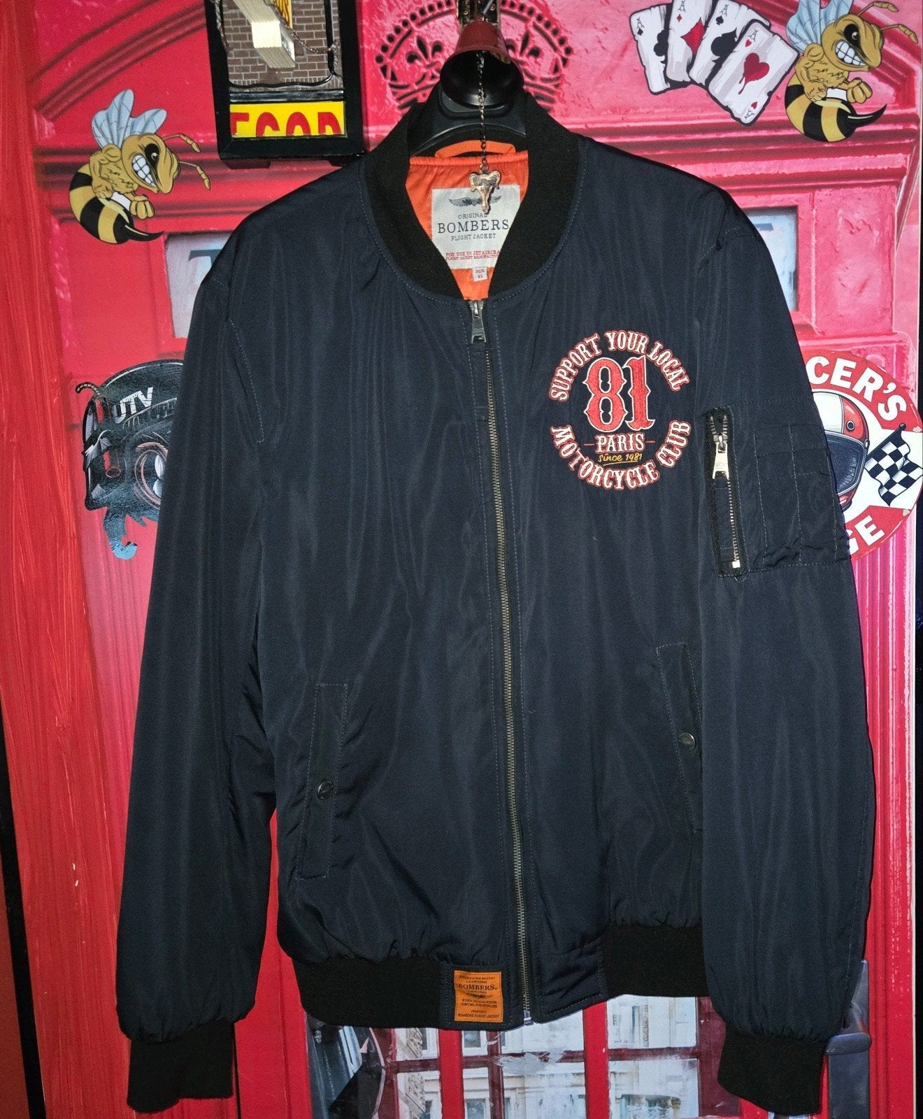 Support 81Paris 40th anniversary
.Zeer zeldzaam, Motoren, Kleding | Motorkleding, Jas | textiel, Dames, Bombers Orginal, Ophalen of Verzenden