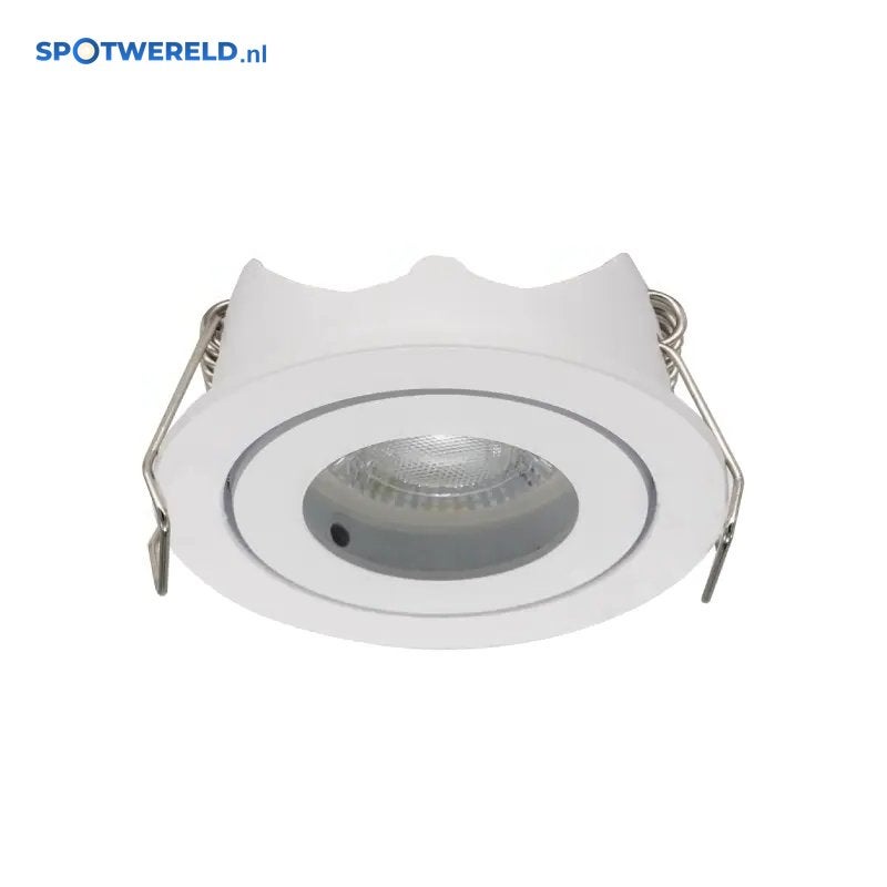 LED Inbouwspot Rondo Mat Wit | MR11 | Ø48 mm | Kantelbaar, Verzenden, Overige merken, Nieuw, Overige fittingen