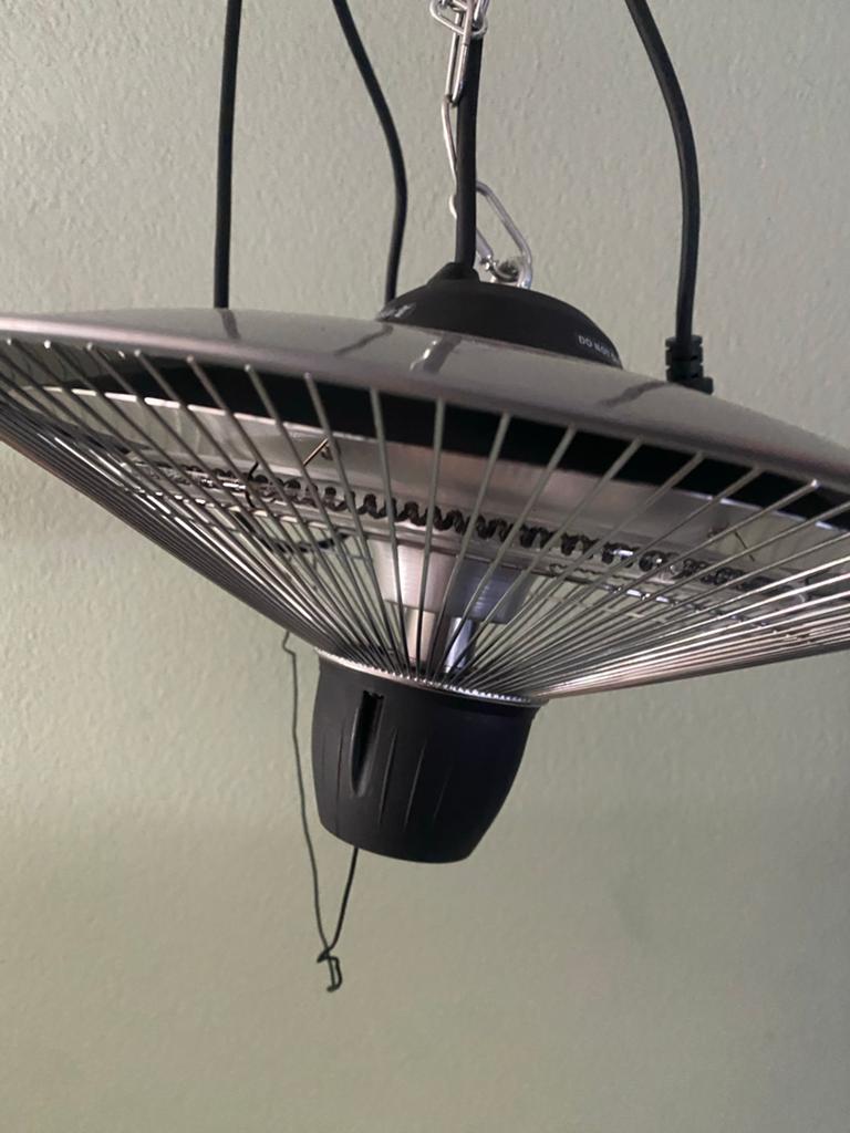 Hangende Terrasverwarmer - Elektrisch, Ophalen, Zo goed als nieuw, Metaal