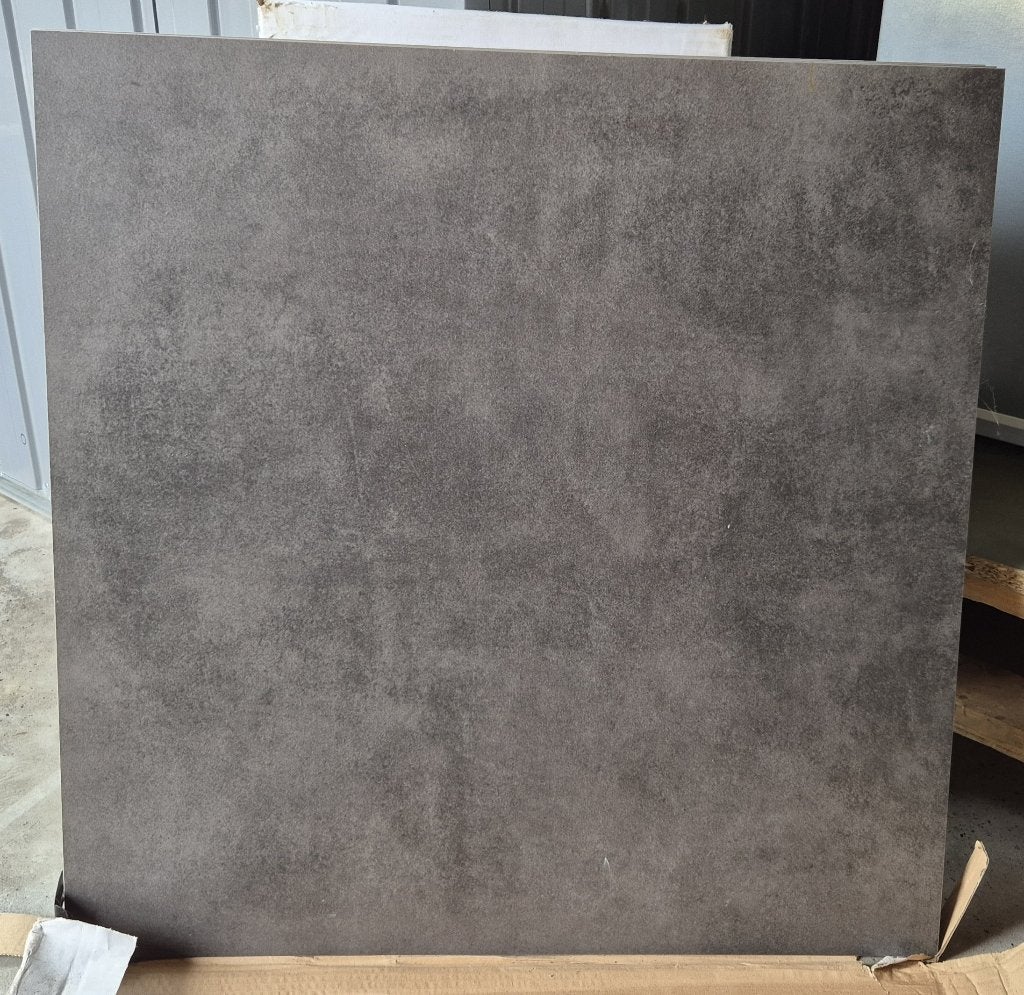 Vloertegel (x3) 60 x 60 cm Zwart/Antraciet, Ophalen, 60 cm of meer, Nieuw, Minder dan 5 m²