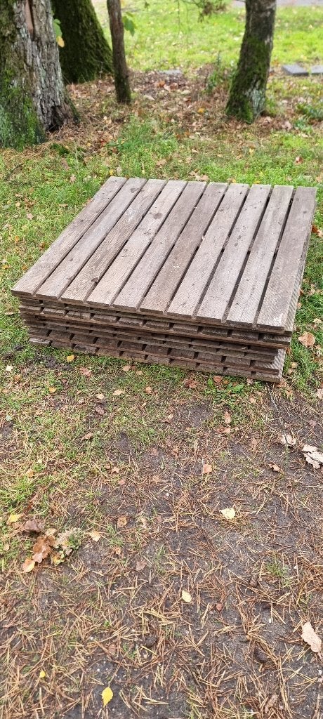 Vlonder delen 8mtr, hekwerk, Ophalen of Verzenden, Gebruikt, Hout
