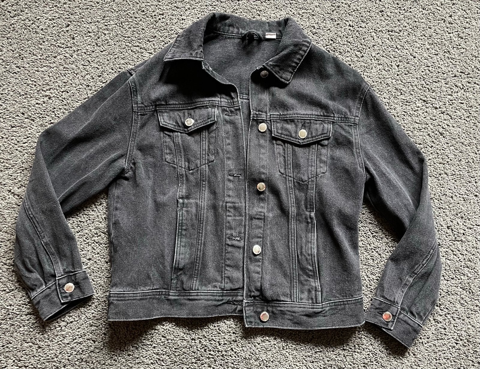 Divided zwart jeans jasje maat S, Ophalen of Verzenden, Gedragen, Maat 36 (S), Zwart
