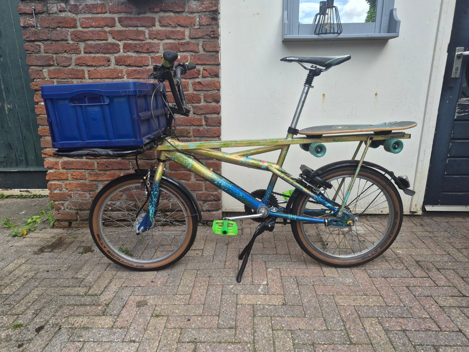 Unieke mini cargo bike build! Voor volwassen én kind., Gebruikt, Goederen, Velgrem, Ophalen