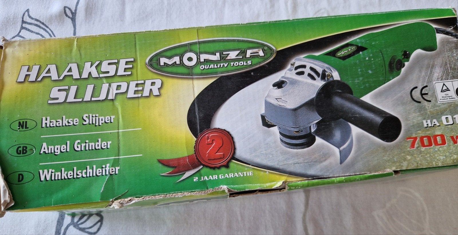 Monza Haakse Slijper 700W, Doe-het-zelf en Verbouw, Gereedschap | Slijpmachines, Ophalen, 700 tot 1000 watt, Haakse handslijpmachine