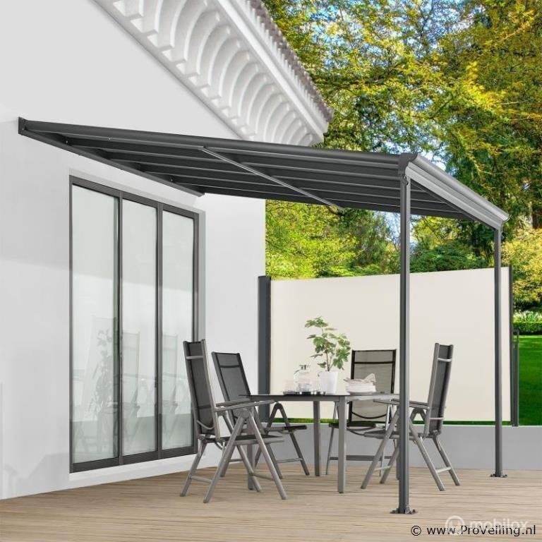 Online Veiling: Aluminium terrasoverkapping Borneo 3 x 3 ..., Tuin en Terras, Overkappingen, Nieuw