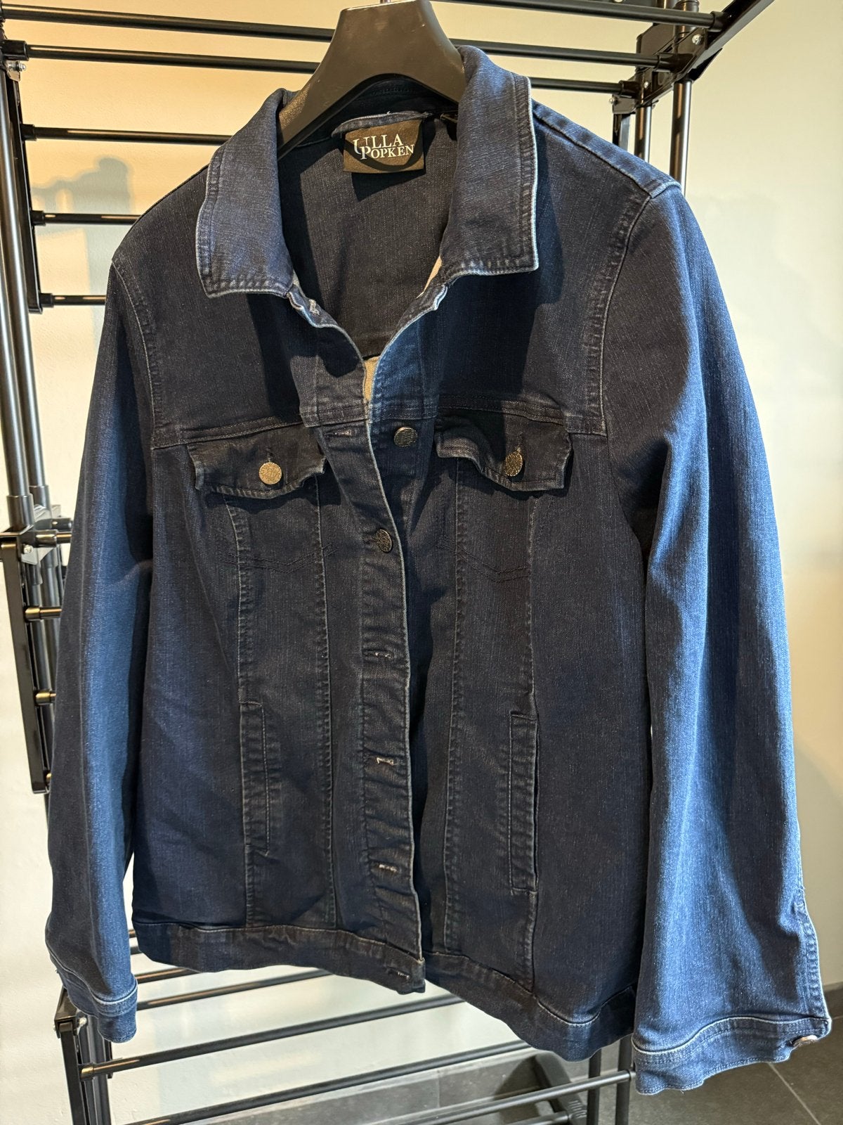 Ulla Popken Jeansjas maat 50-52, Kleding | Dames, Ophalen, Zo goed als nieuw, Maat 46/48 (XL) of groter, Blauw