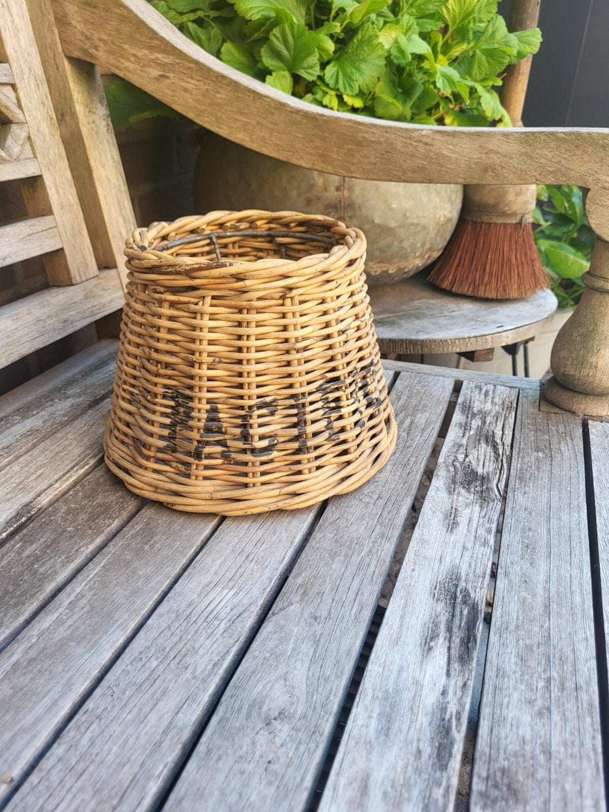 Rotan lampenkap of mandje, Ophalen of Verzenden