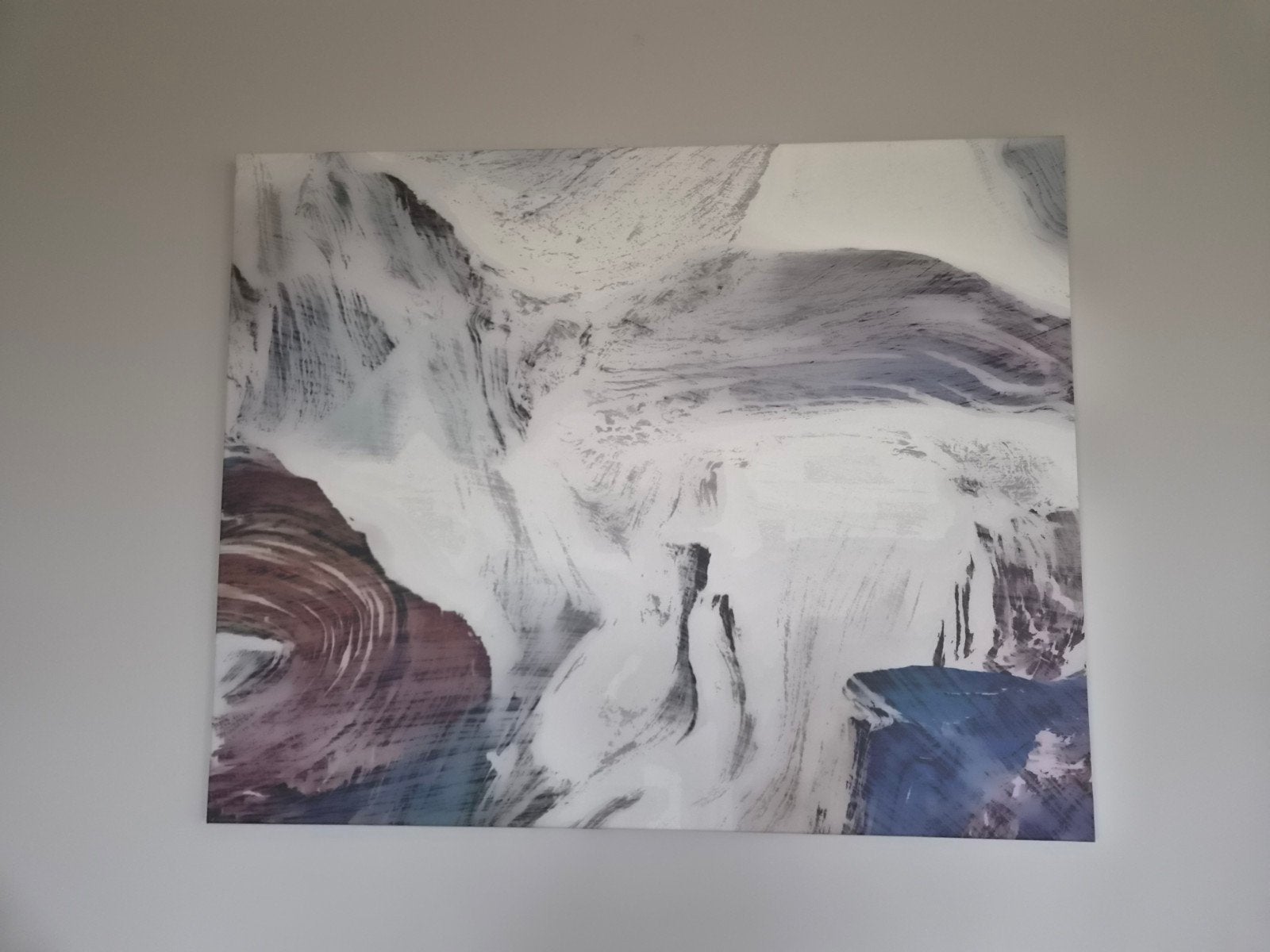 Abstract Canvas Schilderij - 100x80 cm, Ophalen