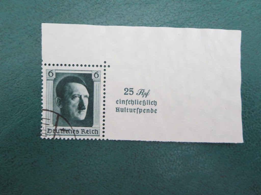 Duitse Rijk  1937 Hitler zegel, Verzenden, Duitse Keizerrijk, Gestempeld