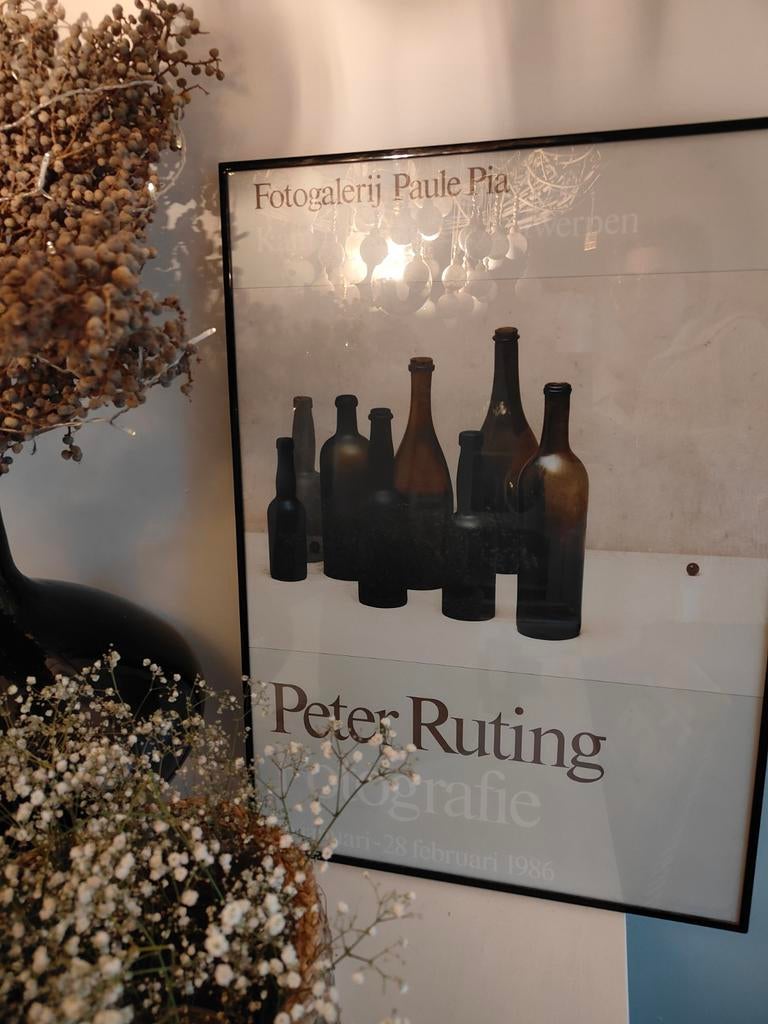 Vintage Peter Ruting Fotografie Poster - Antwerpen 1986, Ophalen