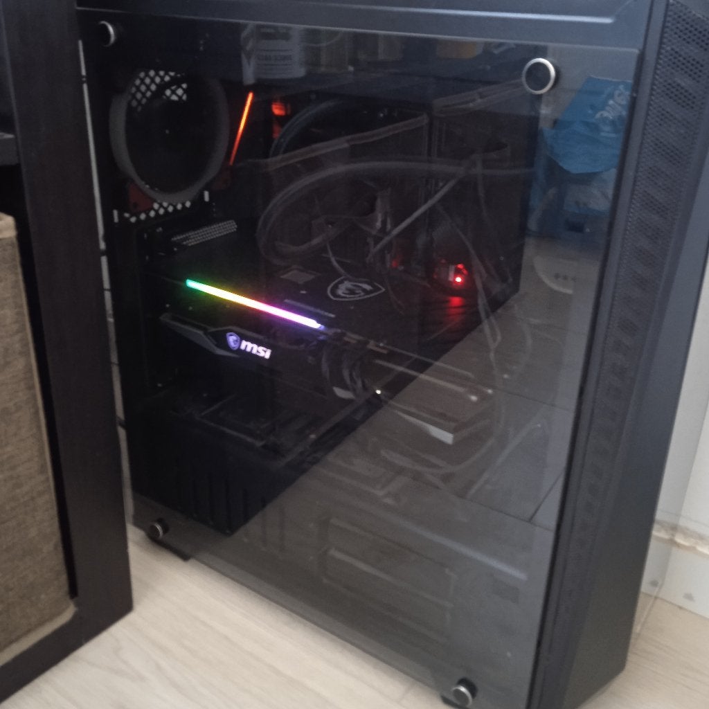 Gaming PC 5800X3D + 6750 XT 12GB + 64GB RAM + Monitor, Computers en Software, 64 GB of meer, Custom Build, 512 GB, Zo goed als nieuw