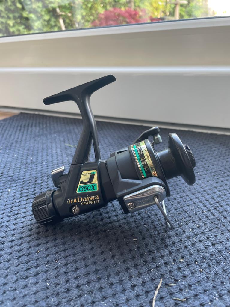 Daiwa 1350X Graphite Vismolen - Vintage, Watersport en Boten, Ophalen of Verzenden, Gebruikt, Molen