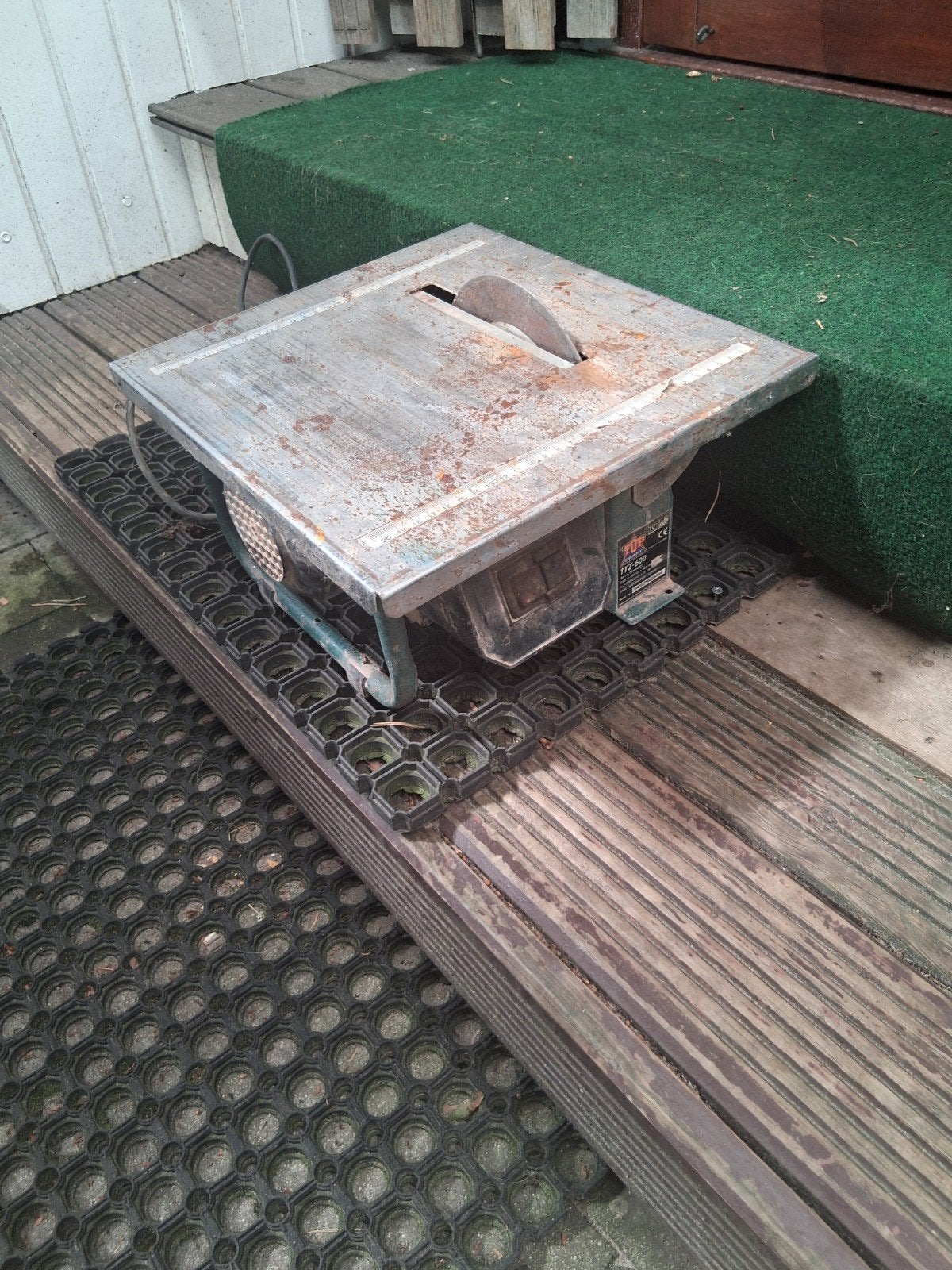 Tegelzaagmachine - Gebruikt - Topcraft, Doe-het-zelf en Verbouw, Gereedschap | Zaagmachines, Ophalen, Gebruikt, Overige typen
