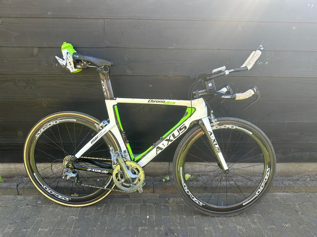 TT / Triathlon fiets S AXUS Chrono Ultra Carbon wielen, Minder dan 10 versnellingen, Gebruikt, Velgrem, 49 tot 53 cm