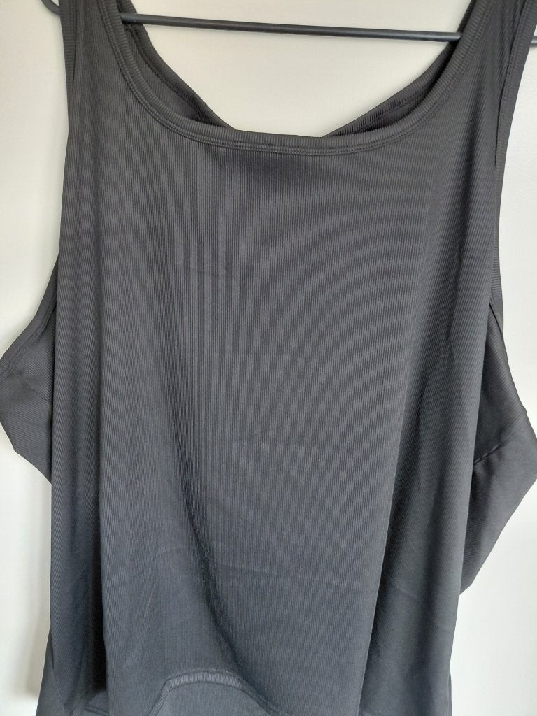 Heren hemd 5XL rib zwart, Kleding | Heren, Grote Maten, Ophalen of Verzenden, Zo goed als nieuw, Zwart, Shirt