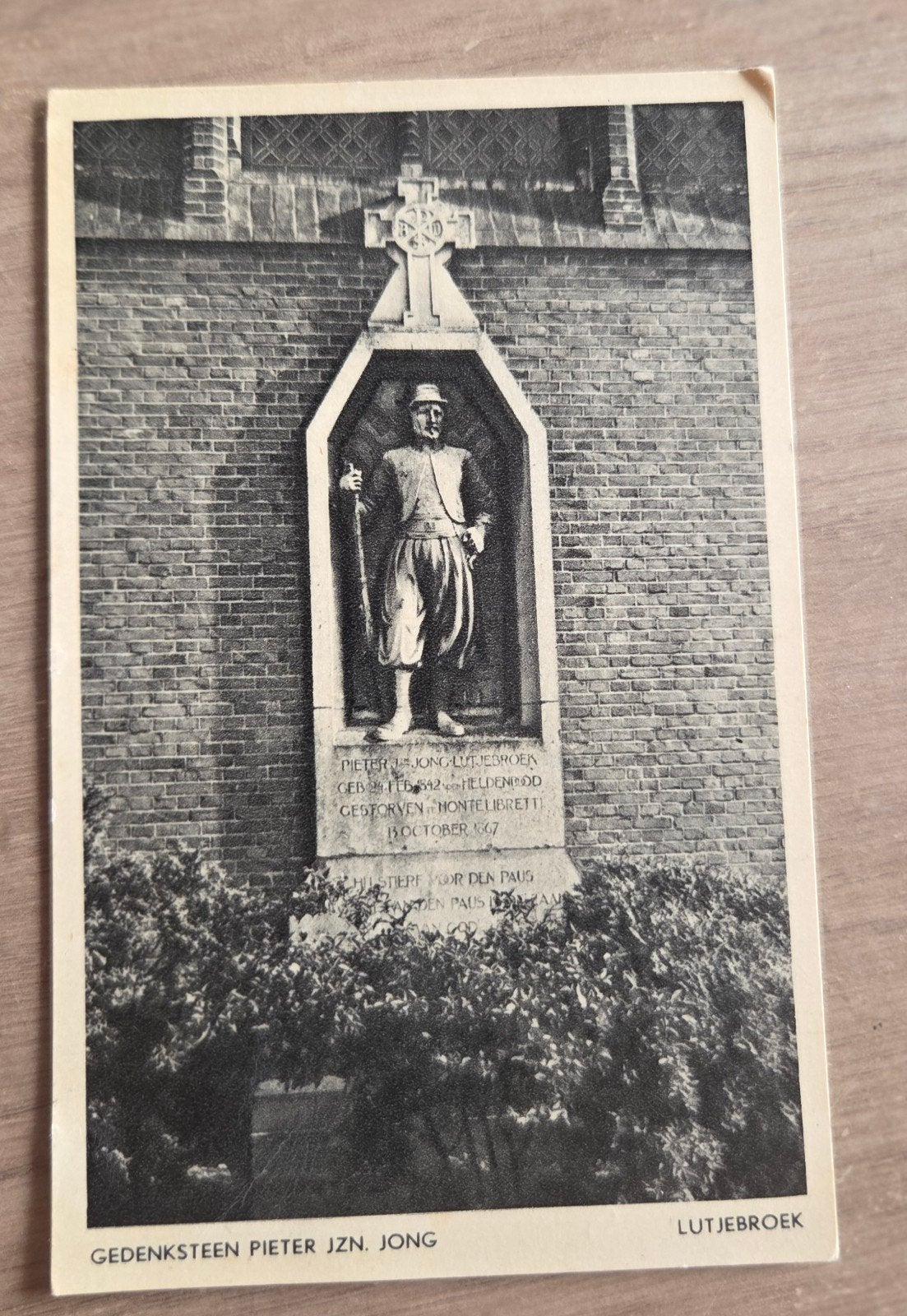 1967 Gedenksteen Pieter Jzn. Jong Lutjebroek, Verzamelen, Ophalen of Verzenden
