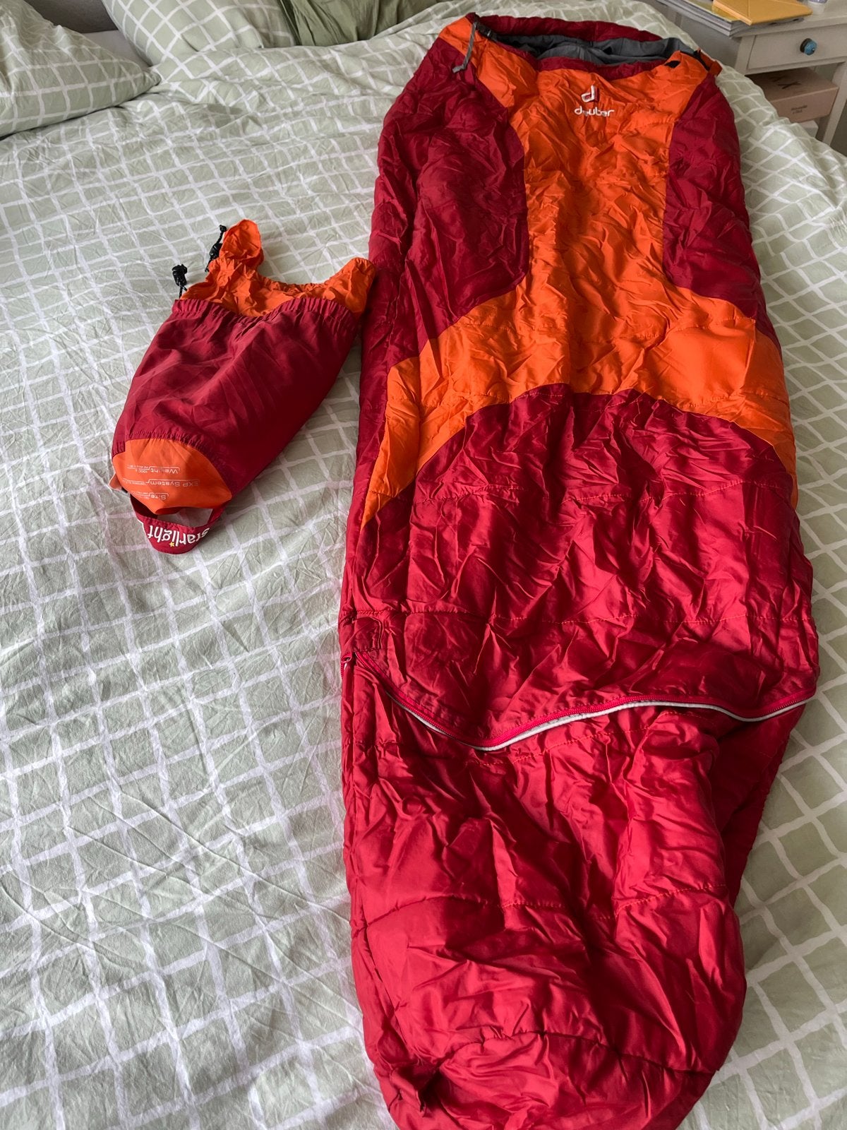 Deuter Starlight EXP slaapzak voor kinderen (t/m 170cm), Caravans en Kamperen, Ophalen of Verzenden, Zo goed als nieuw