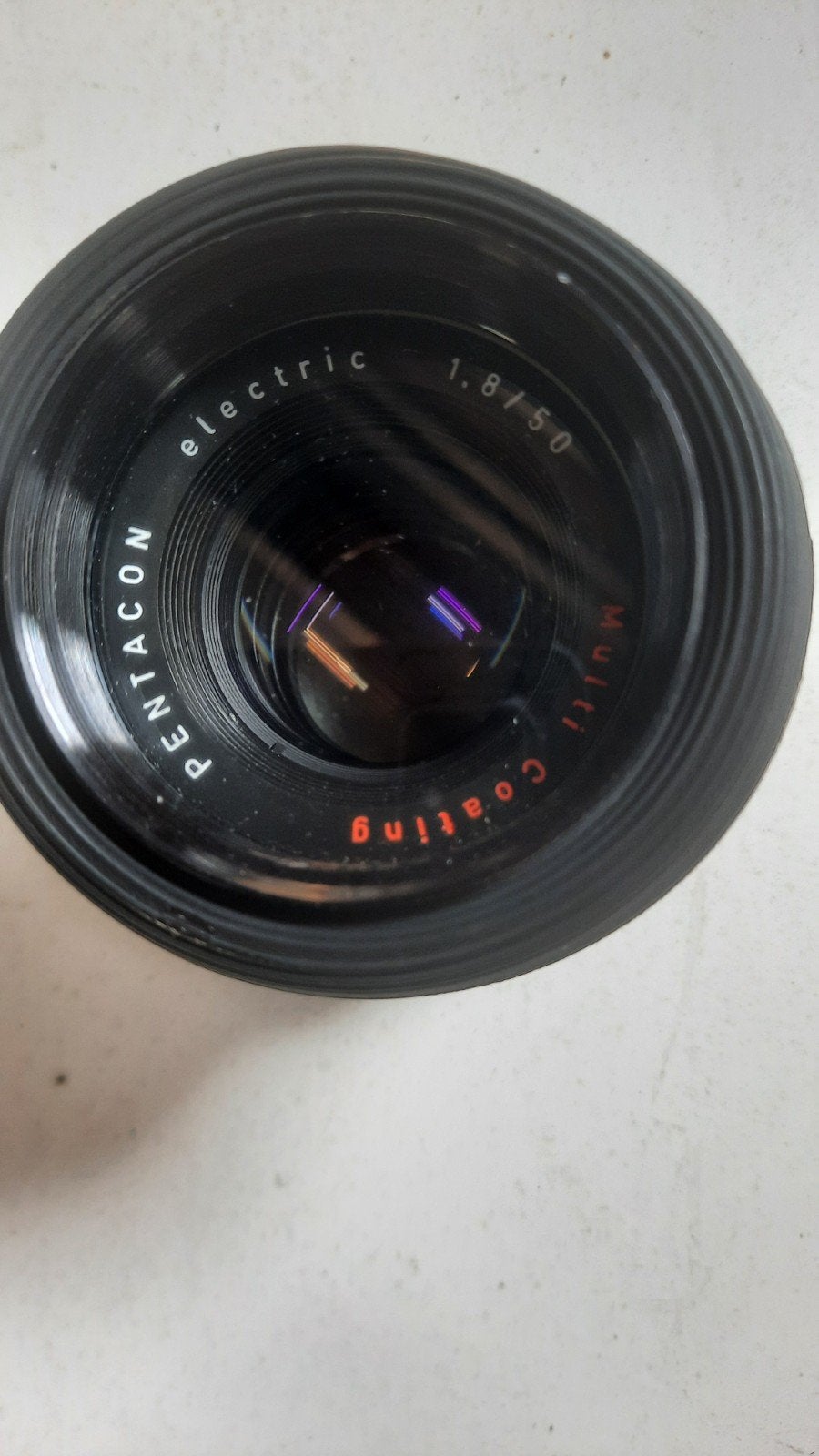 Pentacon electric 1.8/50 Multi Coating lens M42, Audio, Tv en Foto, Fotografie | Lenzen en Objectieven, Gebruikt, Multi-coated