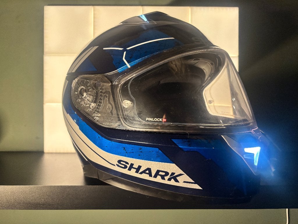 Shark Skwal I3 Helm Blauw/Grijs, M, Dames, Shark, Ophalen of Verzenden