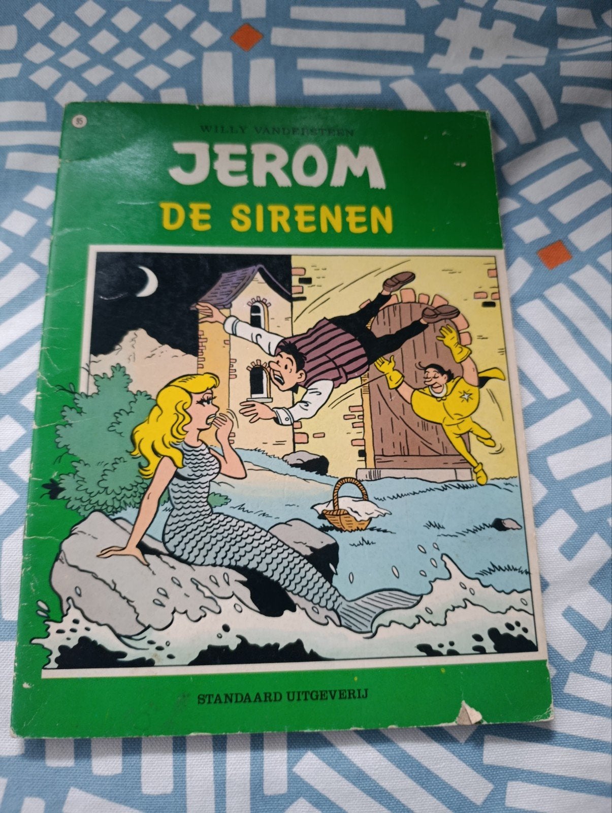 Jerom deel 95 De sirenen eerste druk., Gelezen, Willy Vandersteen, Eén stripboek, Ophalen of Verzenden