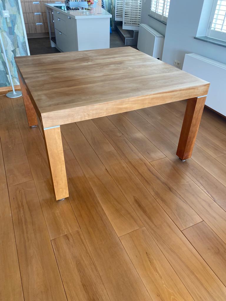 Robuuste Eettafel/werktafel, Ophalen, Gebruikt, 100 tot 150 cm, Modern strak