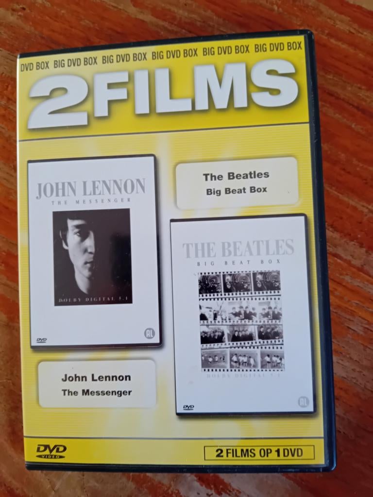 John Lennon & The Beatles: 2 Films op 1 DVD - Big Beat Box, Gebruikt, Alle leeftijden, Boxset, Ophalen of Verzenden