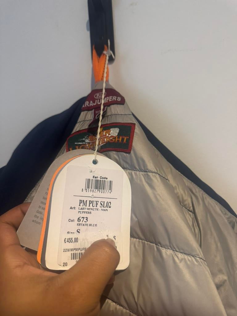 originele parajumper jas blauw, Ophalen of Verzenden, Zo goed als nieuw, Maat 48/50 (M), Blauw