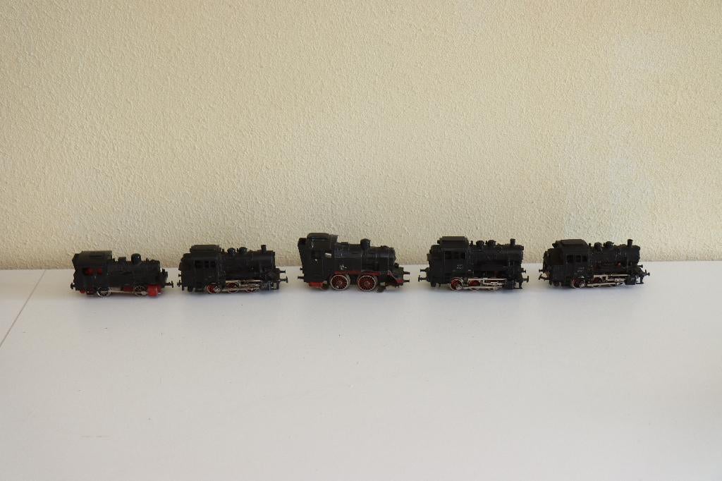 Marklin / Trix stoomlocomotiefjes voor onderdelen, Gebruikt, Gelijkstroom, Trix, Wagon