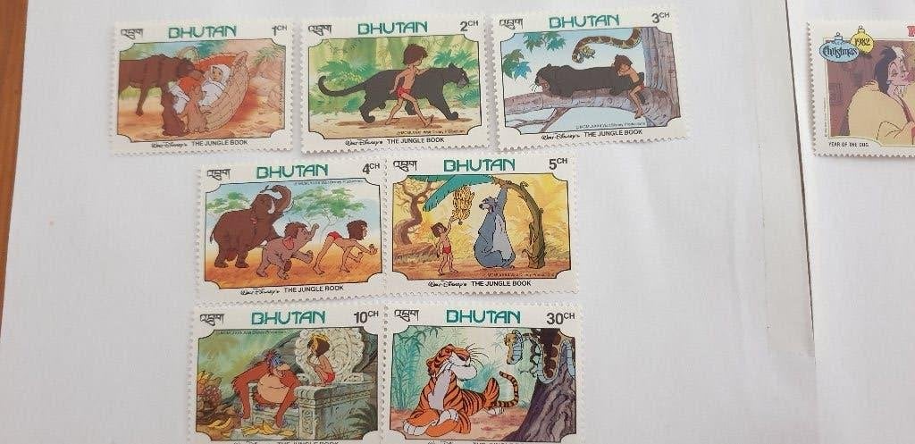 6214 bhutan disney jungle book, Verzenden, Oost-Azië