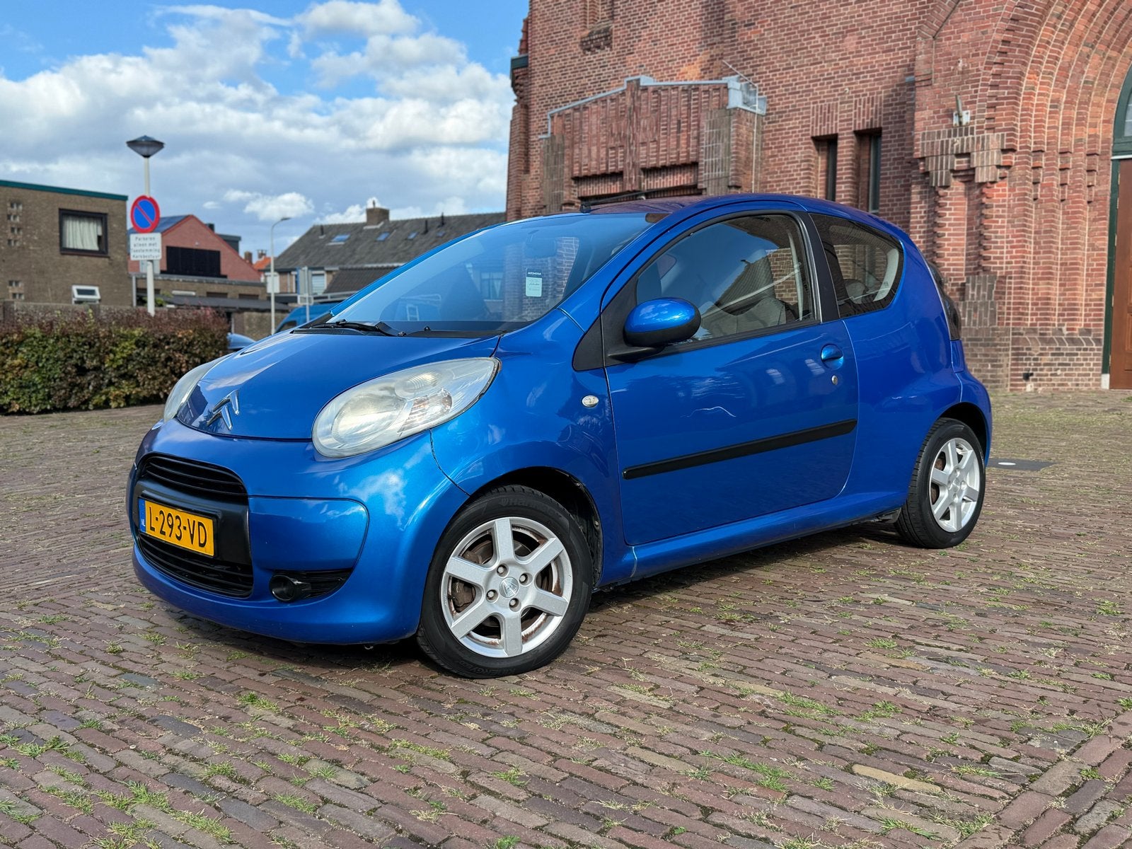 Citroën C1 1.0 3-DRS 2009 Blauw Airco Elektrische ramen etc, Auto's, Voorwielaandrijving, Stof, C1, 68 pk